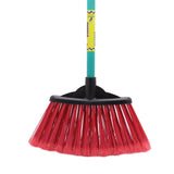 Escoba Abanico con Palo de Madera Pintado