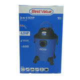 Aspiradora 3en1 - 4.0hp - 20Litros - Bestvalue