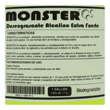 Monster Desengrasante Alcalino Extrafuerte - Grado Alimenticio Galón