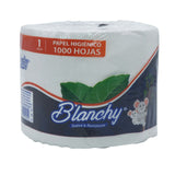 Papel Higiénico Rollito 24 Rollos x 1000 Hojas (1pliego)