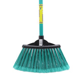 Escoba Abanico con Palo de Madera Pintado