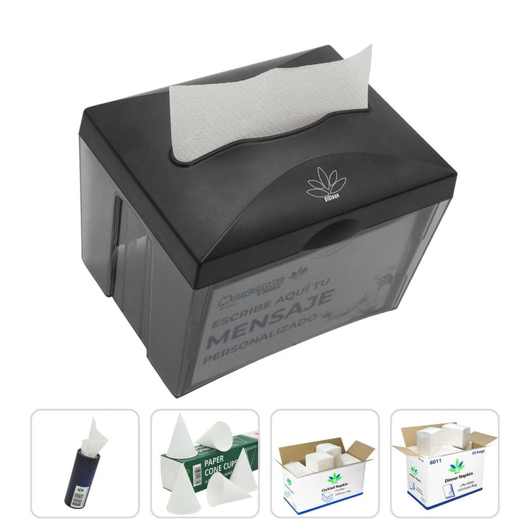 Servilletas, Vasos de Papel y Toallas Faciales
