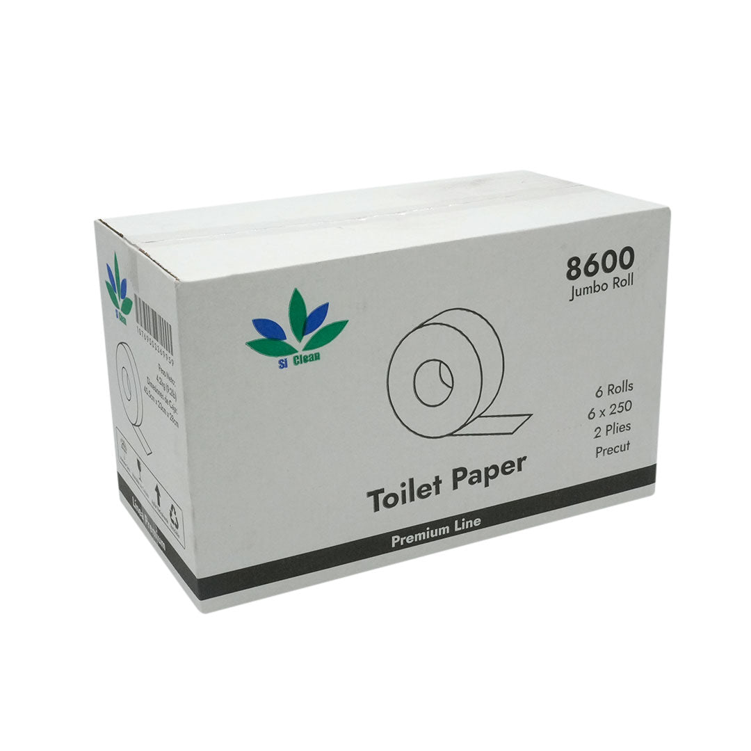 Papel Higiénico Jumbo 6 Rollos x 250 (2 pliegos) -8600-