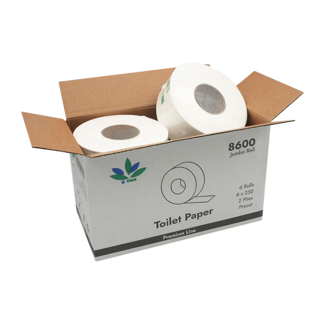 Papel Higiénico Jumbo 6 Rollos x 250 (2 pliegos) -8600-