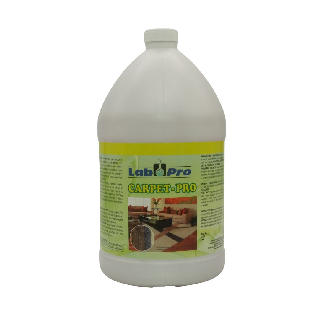 Shampoo Limpiador Para Alfombras Y Textiles - Carpet Pro Galón