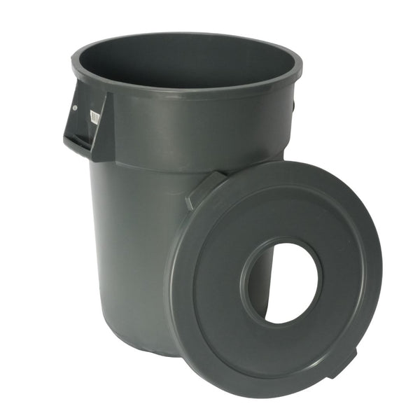 Cesto para Basura 180L-44G Gris Con Tapa Hueca Bolsa38