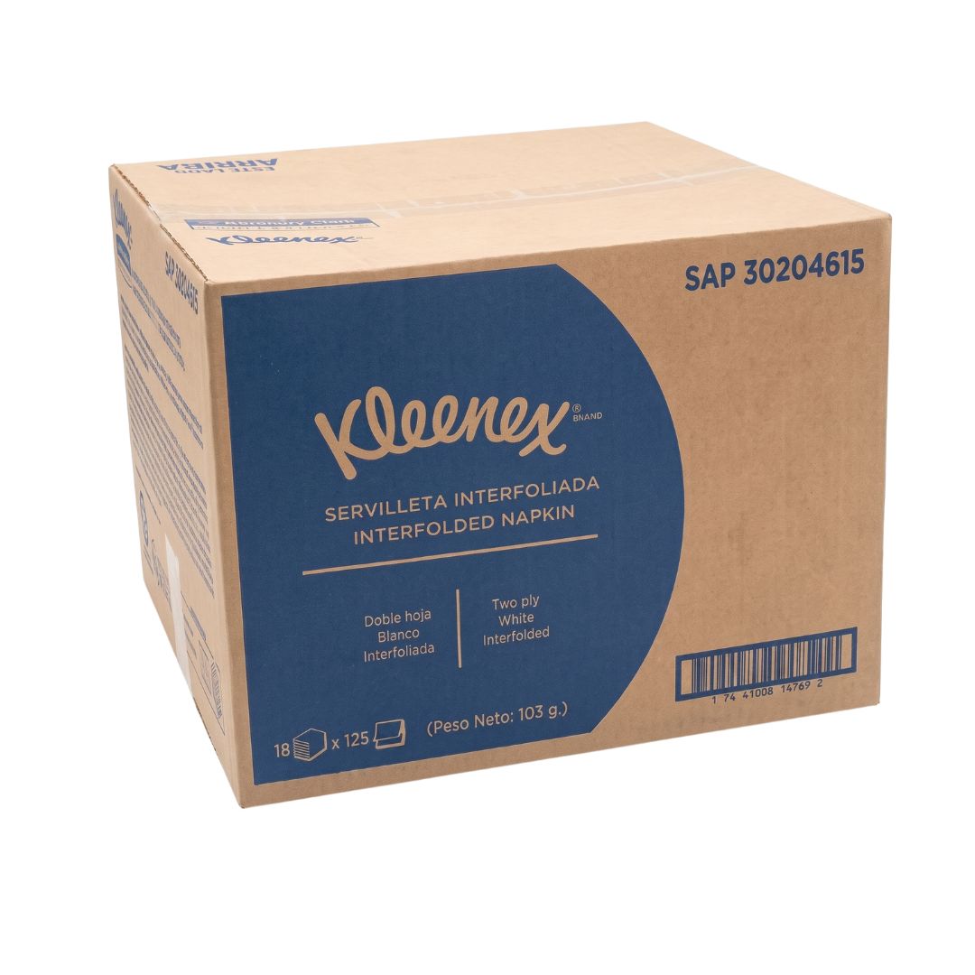 Servilleta Kleenex Pop Up de Dispensador (18x125) 2250 unidades (2pliegos) -K4615-