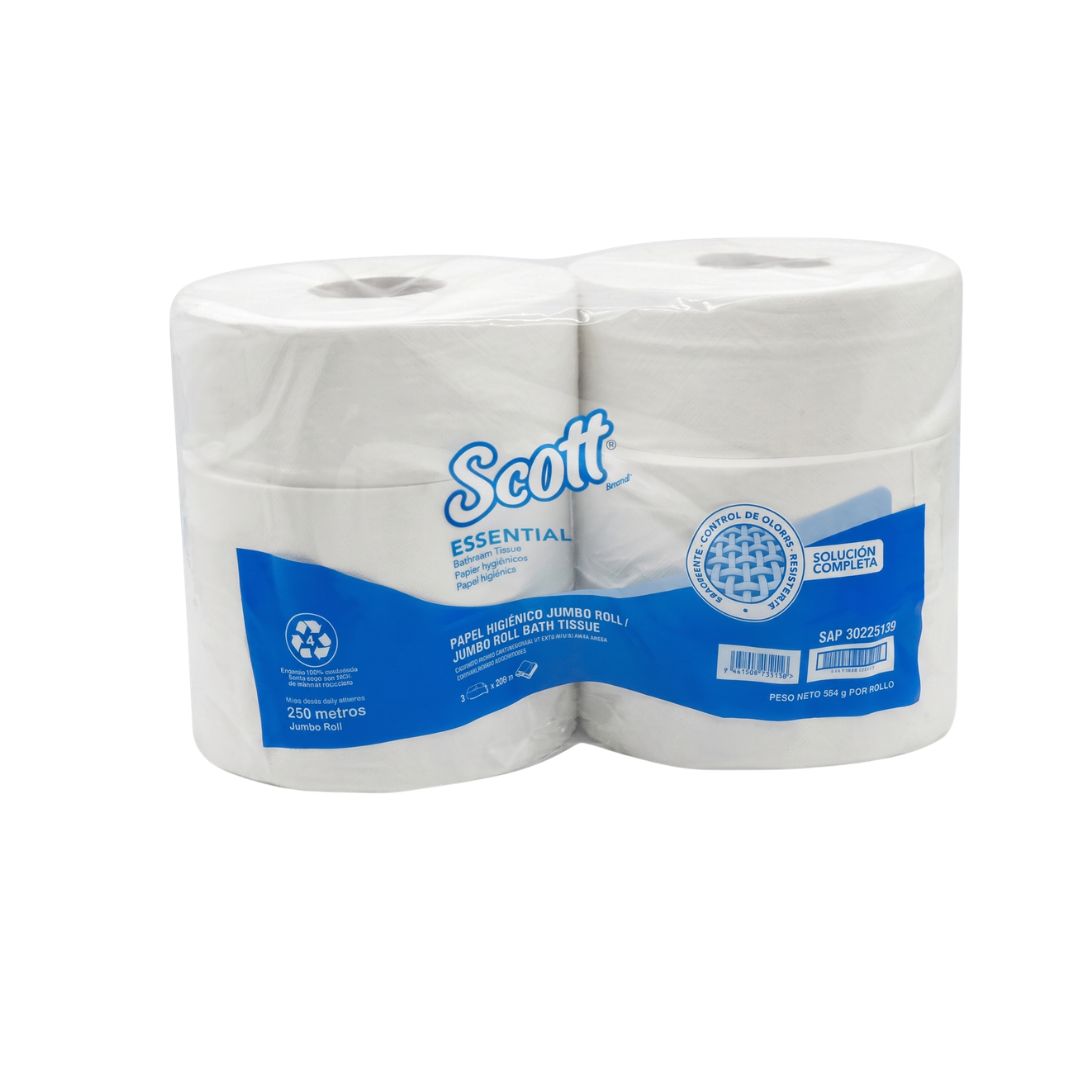 Papel Higiénico Scott Jumbo 6 Rollos x 250mt (2pliegos) -K5139-