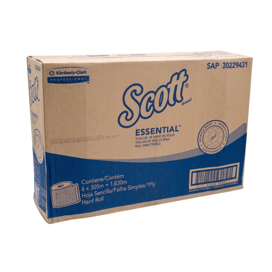 Papel Toalla Scott 6 Rollos x 304mt (1pliego) -K9431-
