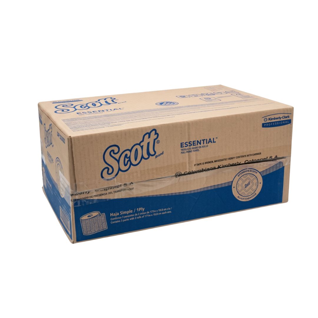 Papel Toalla Tipo Essential Slim 6 Rollos x 177mt (1pliego) -K9692-