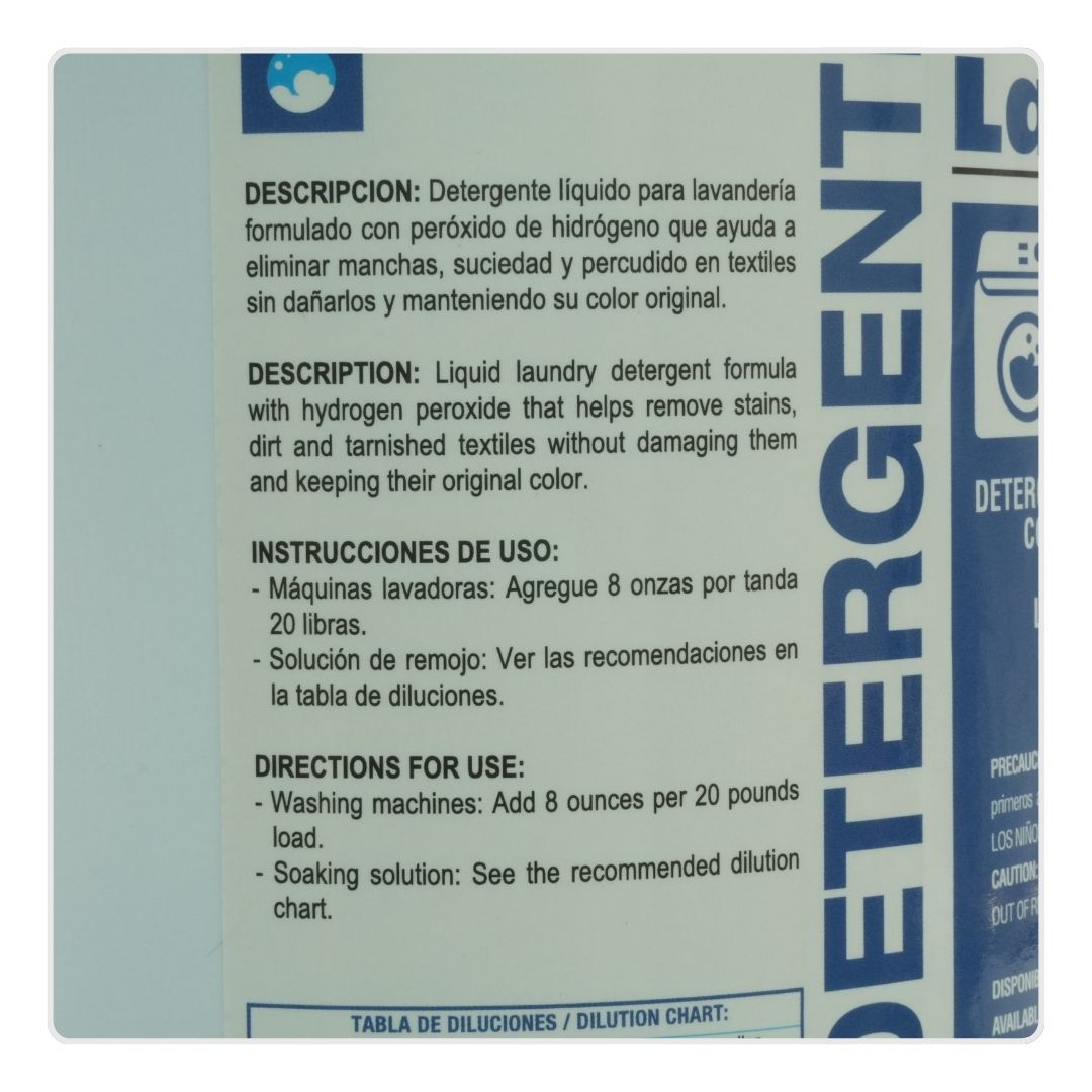 Detergente Líquido con Peróxido de Hidrógeno - Oxicleaner Galón