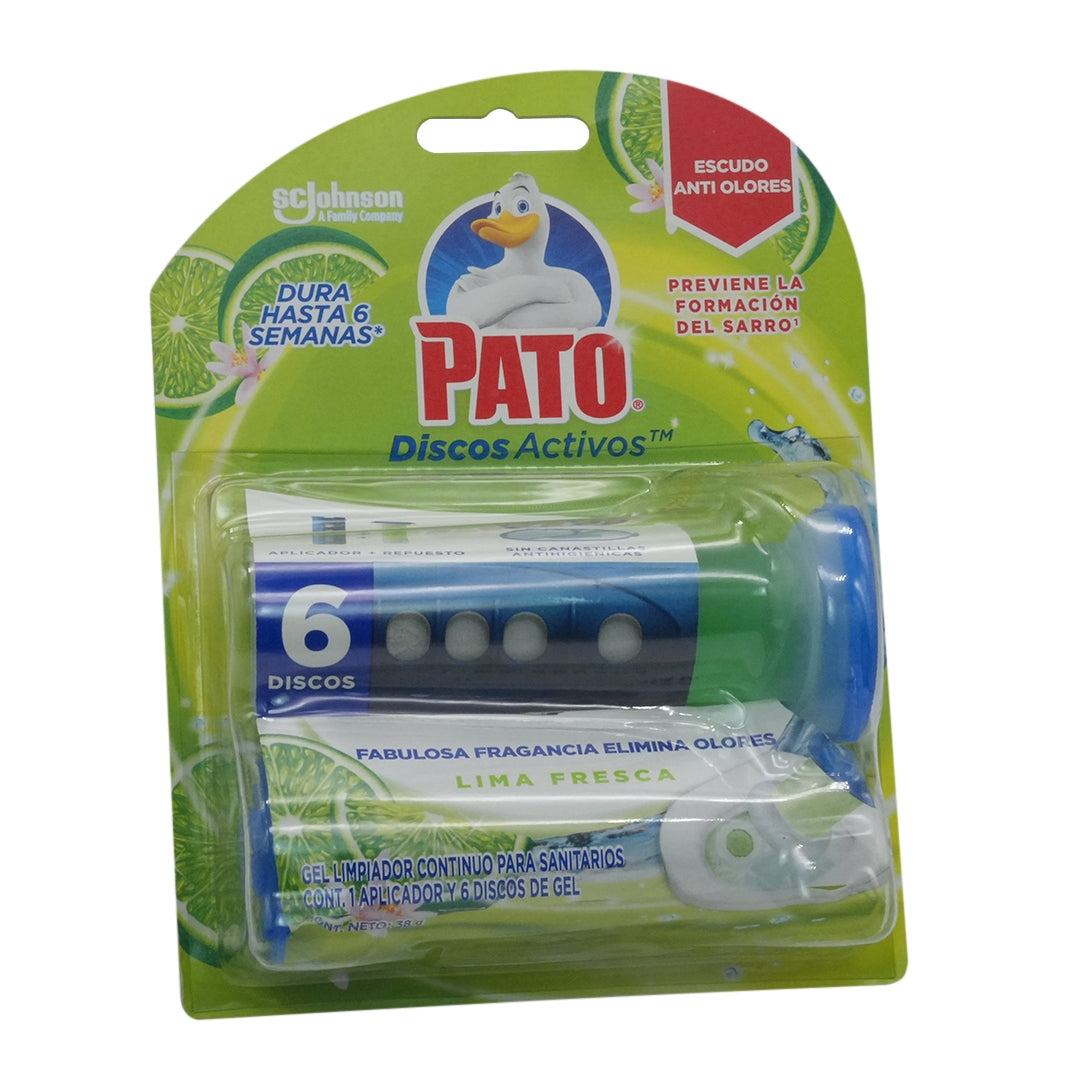 Pato Discos Activos para Inodoro Lima Fresca