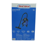 Aspiradora 3en1 - 4.0hp - 20Litros Aspira Agua y Polvo - Bestvalue