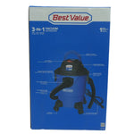 Aspiradora 3en1 - 4.0hp - 20Litros Aspira Agua y Polvo - Bestvalue