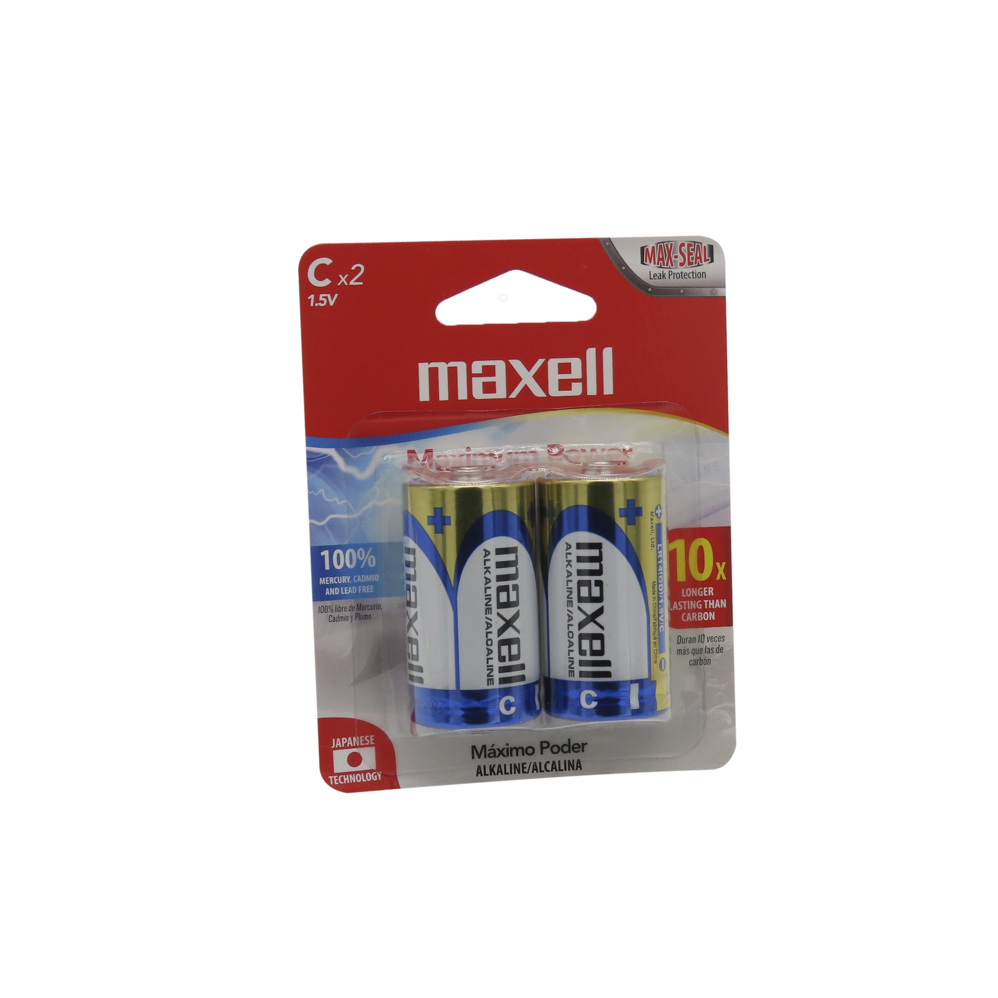 Blister de 2 Baterías Alcalinas tipo C