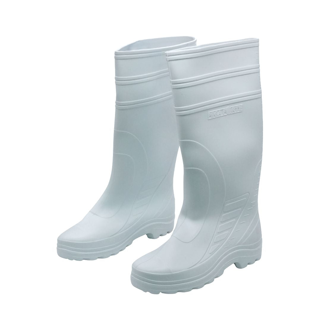Botas Altas de Caucho Color Blanco Talla 40
