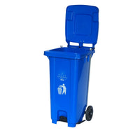 Cesto para Basura 120L 32G Reciclaje Ruedas y Tapa accionada por Pedal Bolsa38