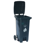 Cesto para Basura 120L 32G Reciclaje Ruedas y Tapa accionada por Pedal Bolsa38