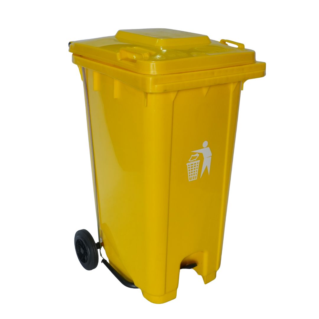 Cesto para Basura 240L-64G Reciclaje Ruedas y Tapa accionada por Pedal Bolsa50