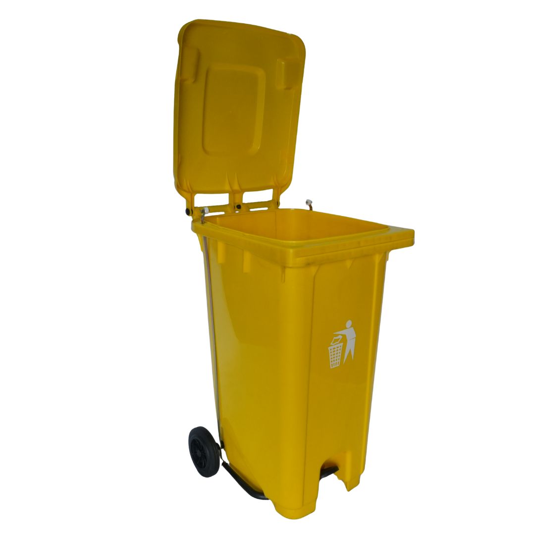 Cesto para Basura 240L-64G Reciclaje Ruedas y Tapa accionada por Pedal Bolsa50