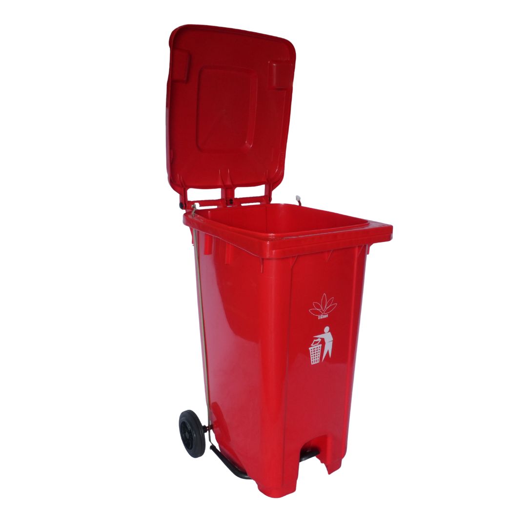 Cesto para Basura 240L-64G Reciclaje Ruedas y Tapa accionada por Pedal Bolsa50