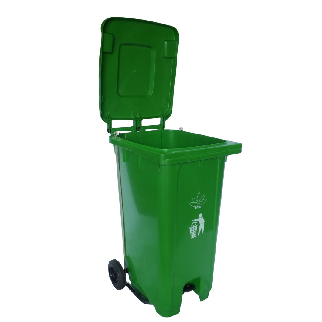 Cesto para Basura 240L-64G Reciclaje Ruedas y Tapa accionada por Pedal Bolsa50