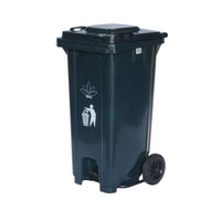 Cesto para Basura 120L 32G Reciclaje Ruedas y Tapa accionada por Pedal Bolsa38
