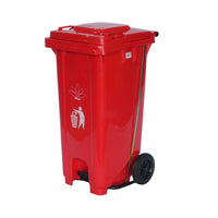 Cesto para Basura 120L 32G Reciclaje Ruedas y Tapa accionada por Pedal Bolsa38