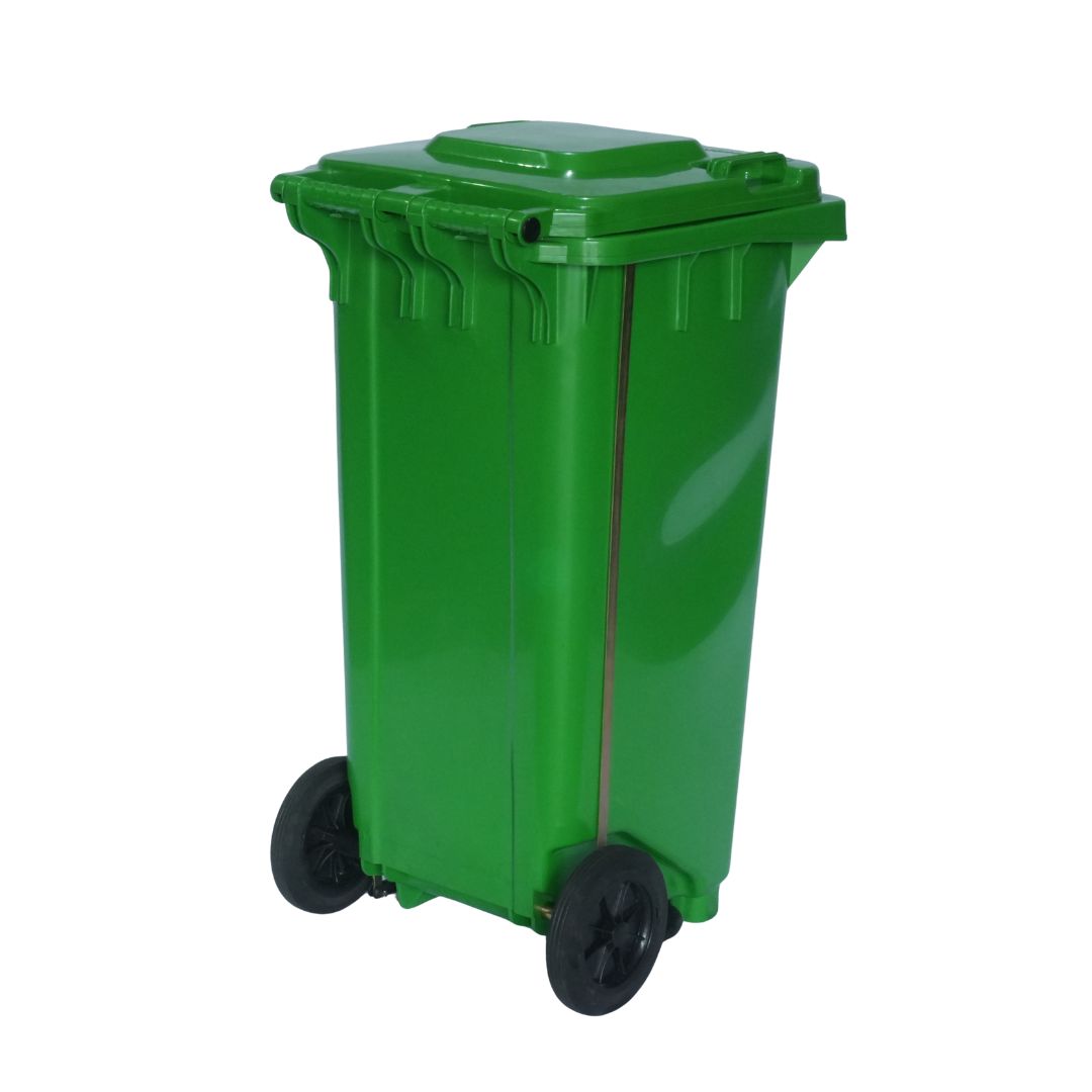 Cesto para Basura 120L-32G Reciclaje Ruedas y Tapa accionada por Pedal Bolsa38