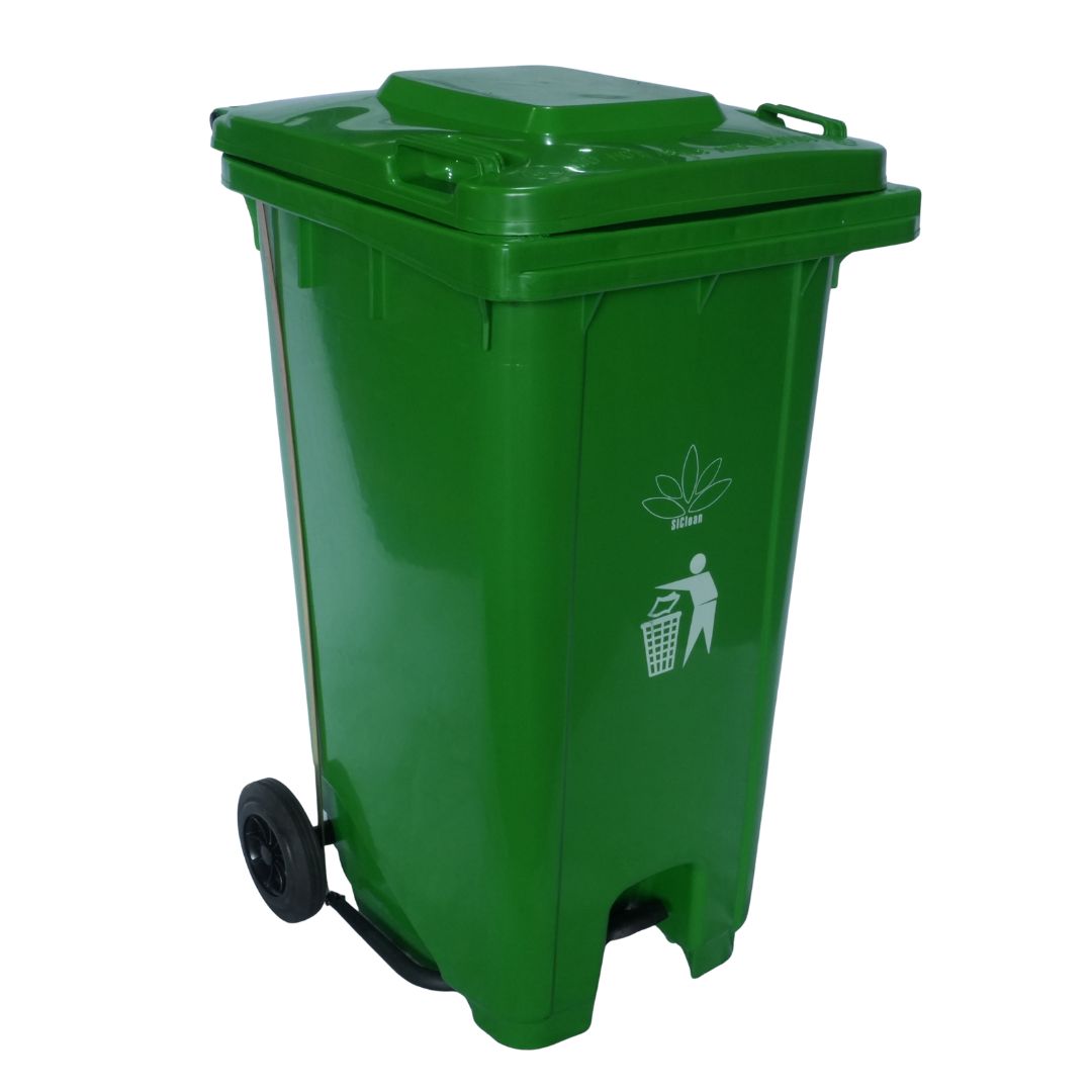 Cesto para Basura 240L-64G Reciclaje Ruedas y Tapa accionada por Pedal Bolsa50