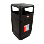 Cesto Negro City Institucional Areas Públicas 135L-36G Bolsa38