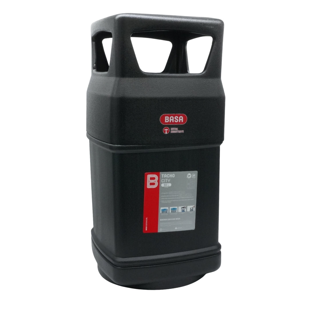 Cesto Negro City Institucional Areas Públicas 90L-24G Bolsa38