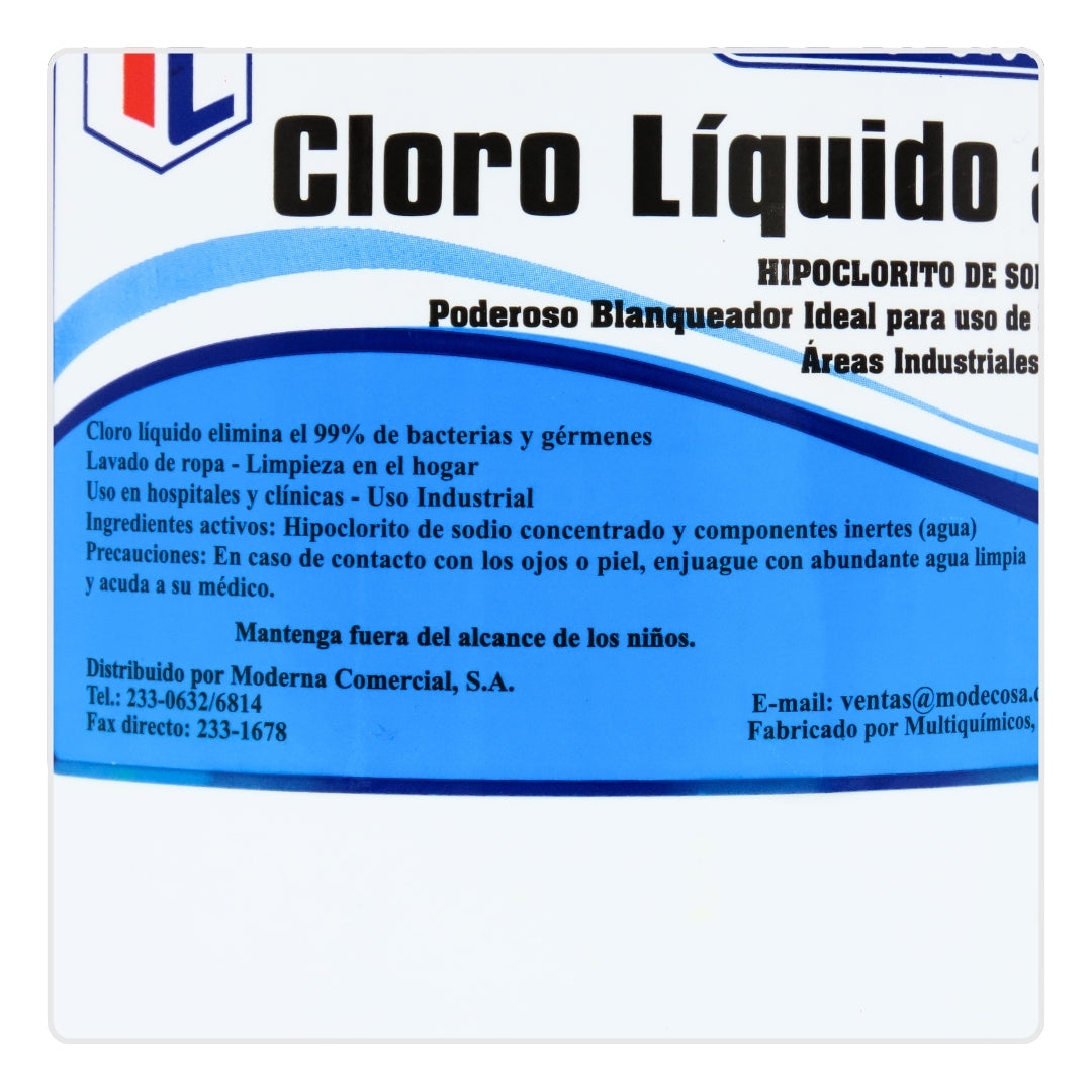 Cloro Líquido al 5.25% Galón