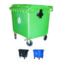 Contenedor para Basura Verde 1100L 290G