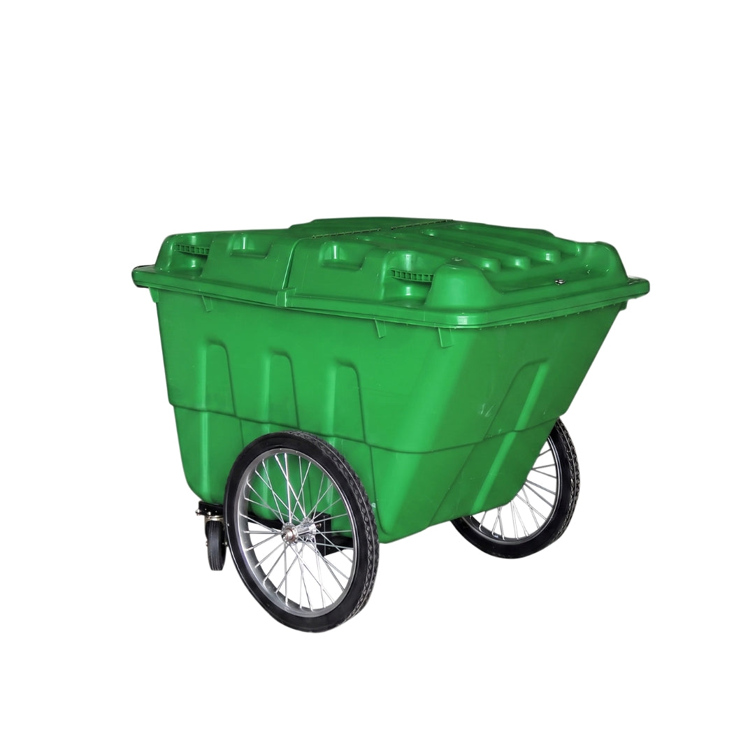 Contenedor para Basura Verde 400L 115G Carreta Abatible