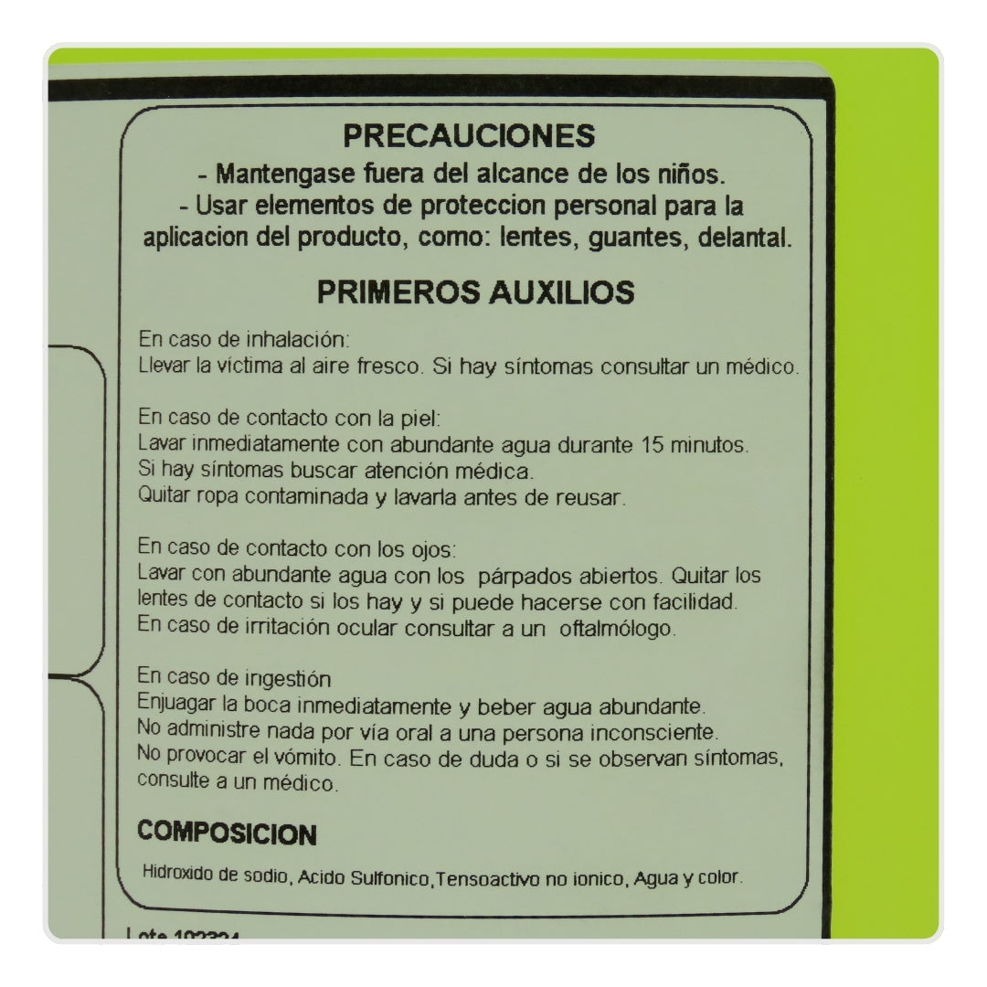 Monster Desengrasante Alcalino Extrafuerte - Grado Alimenticio Galón