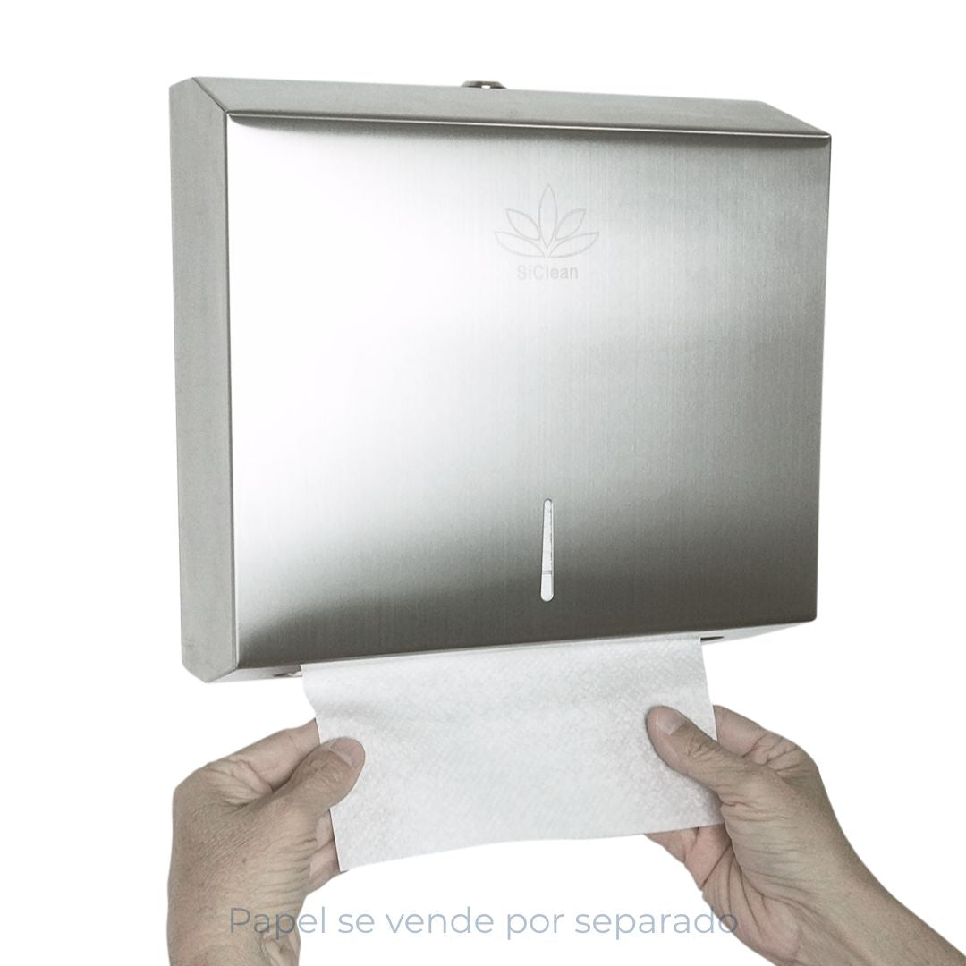 Dispensador Papel Toalla Foliado Acero Inoxidable -1082-