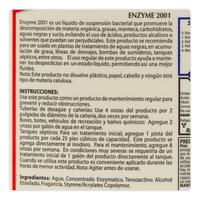 Enzyme 2001 Para desagües y baños quimicos