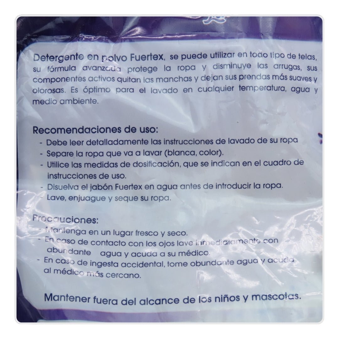 Detergente en Polvo Fuertex 1000 - 500 - 200 Gramos