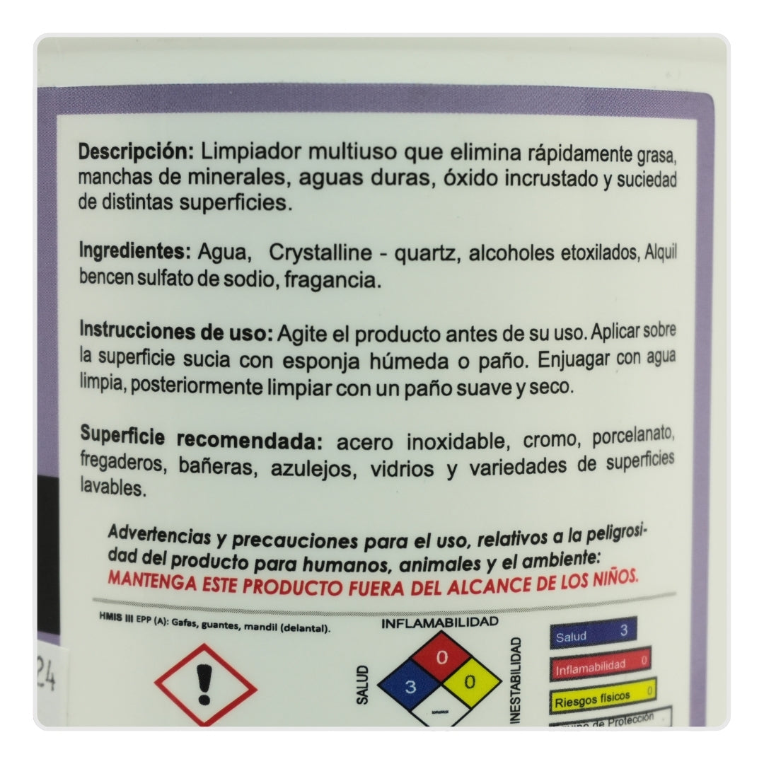 Best Cleaner Limpiador y Pulidor Abrasivo para Estufas y Metales 1Lt