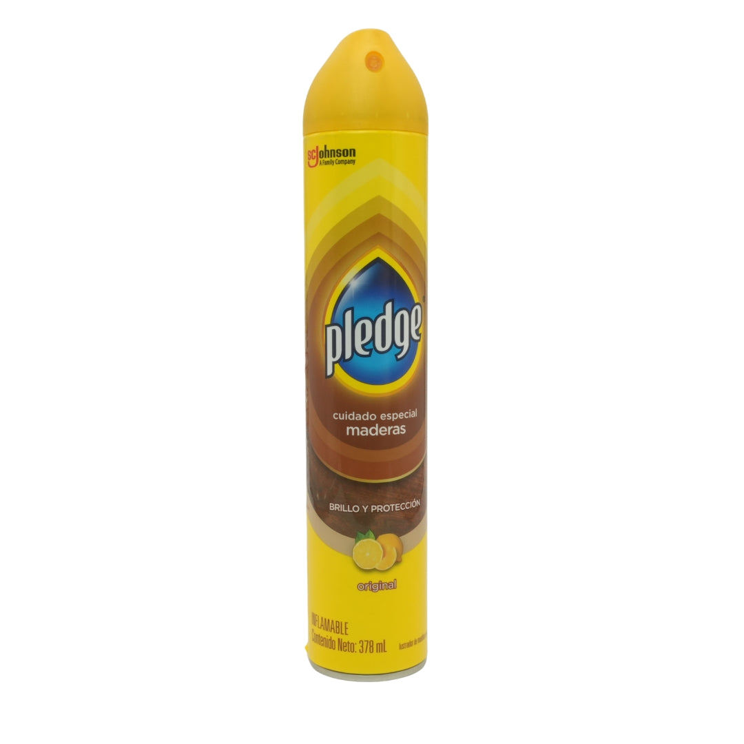 Pledge Pulidor y Limpiador de Madera y otras superficies Spray 378ml