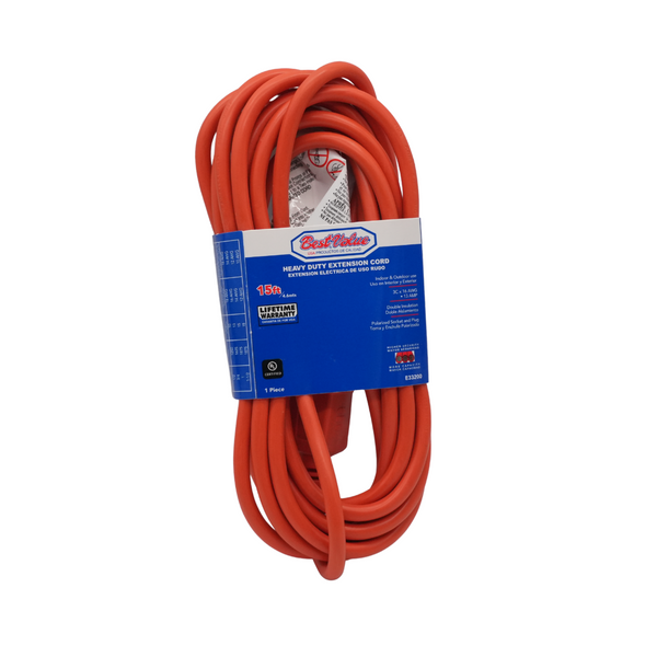 Extensión Eléctrica 15 Pies (4.6mts) - Uso Rudo