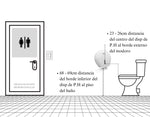 Dispensador Papel Higiénico Jumbo Acero Inoxidable -1083-