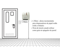 Dispensador Papel Toalla en Rollo de Palanca Plástico -393-