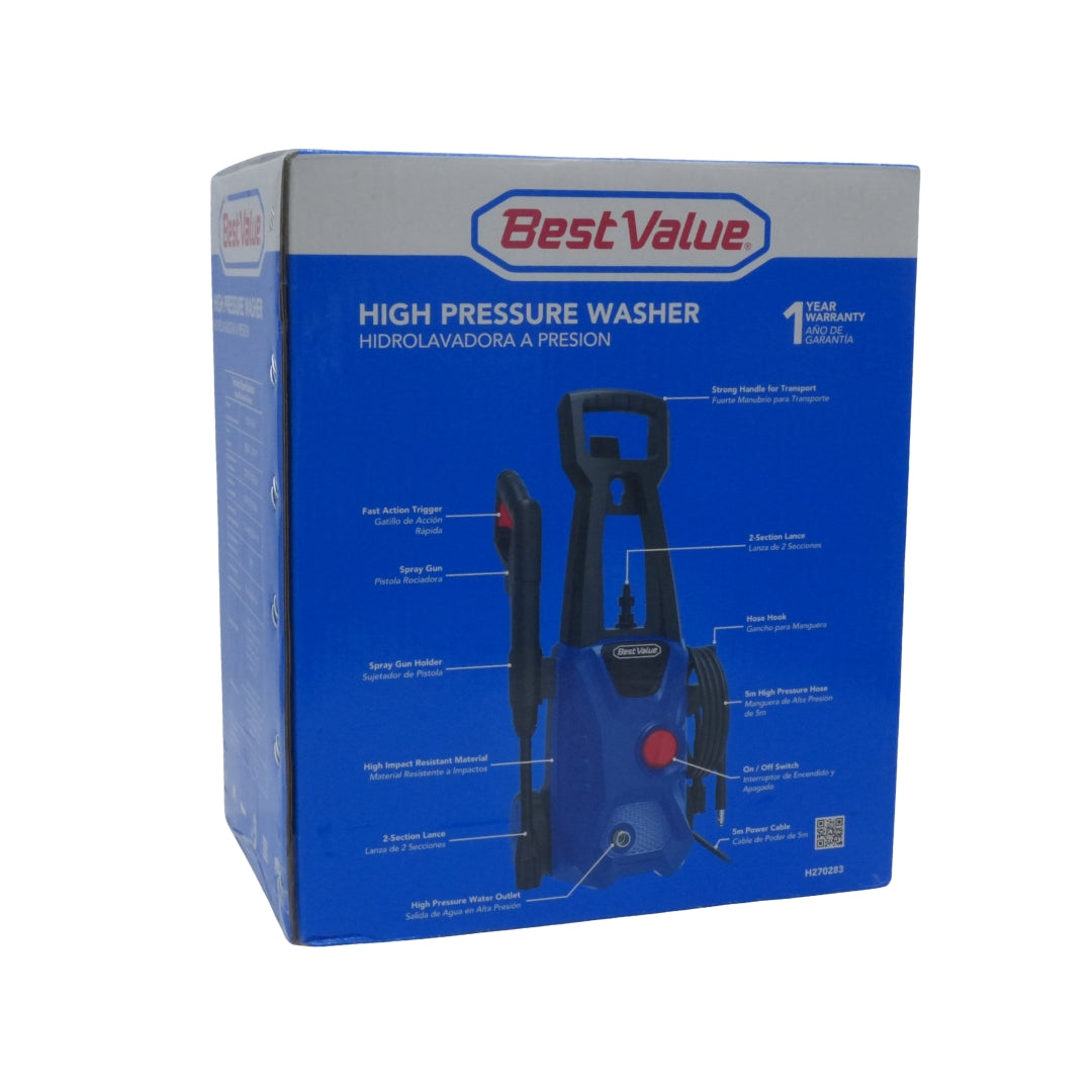Hidrolavadora 2321psi - 1800wts de Potencia - Bestvalue