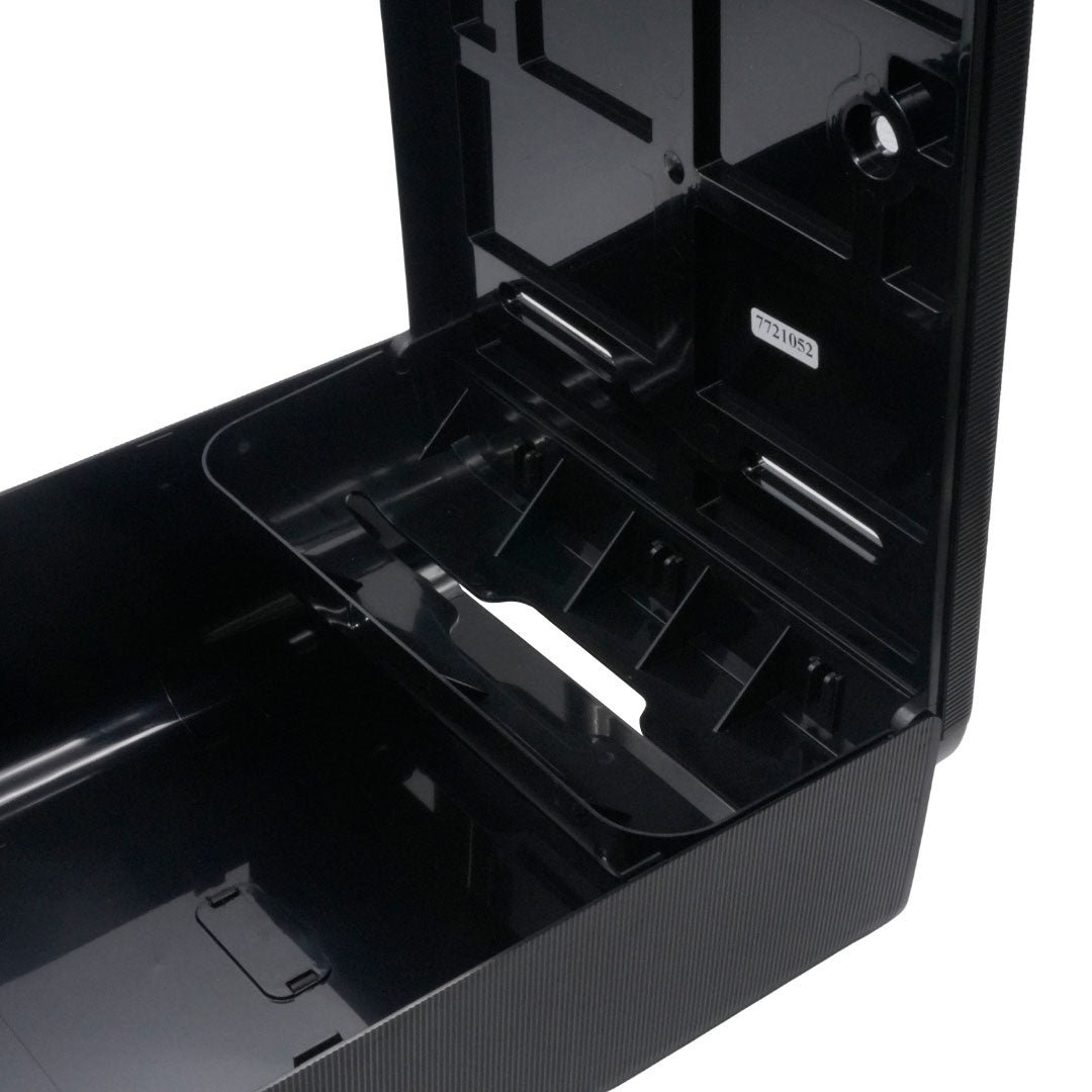 Dispensador Papel Toalla Foliado Negro - Fabricado con 100% Materia Prima Reciclada