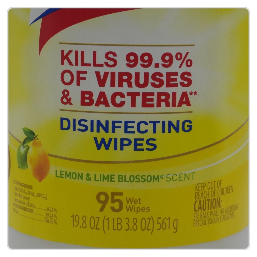 Lysol Toallas Húmedas Desinfectantes Envase de 95 Unidades
