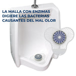 Malla con Pastilla de Enzimas digestoras de malos olores para Urinal Fragancia Cherry