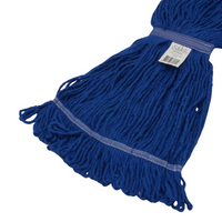 Mopa Algodón 350gr Extremos Cosidos Azul