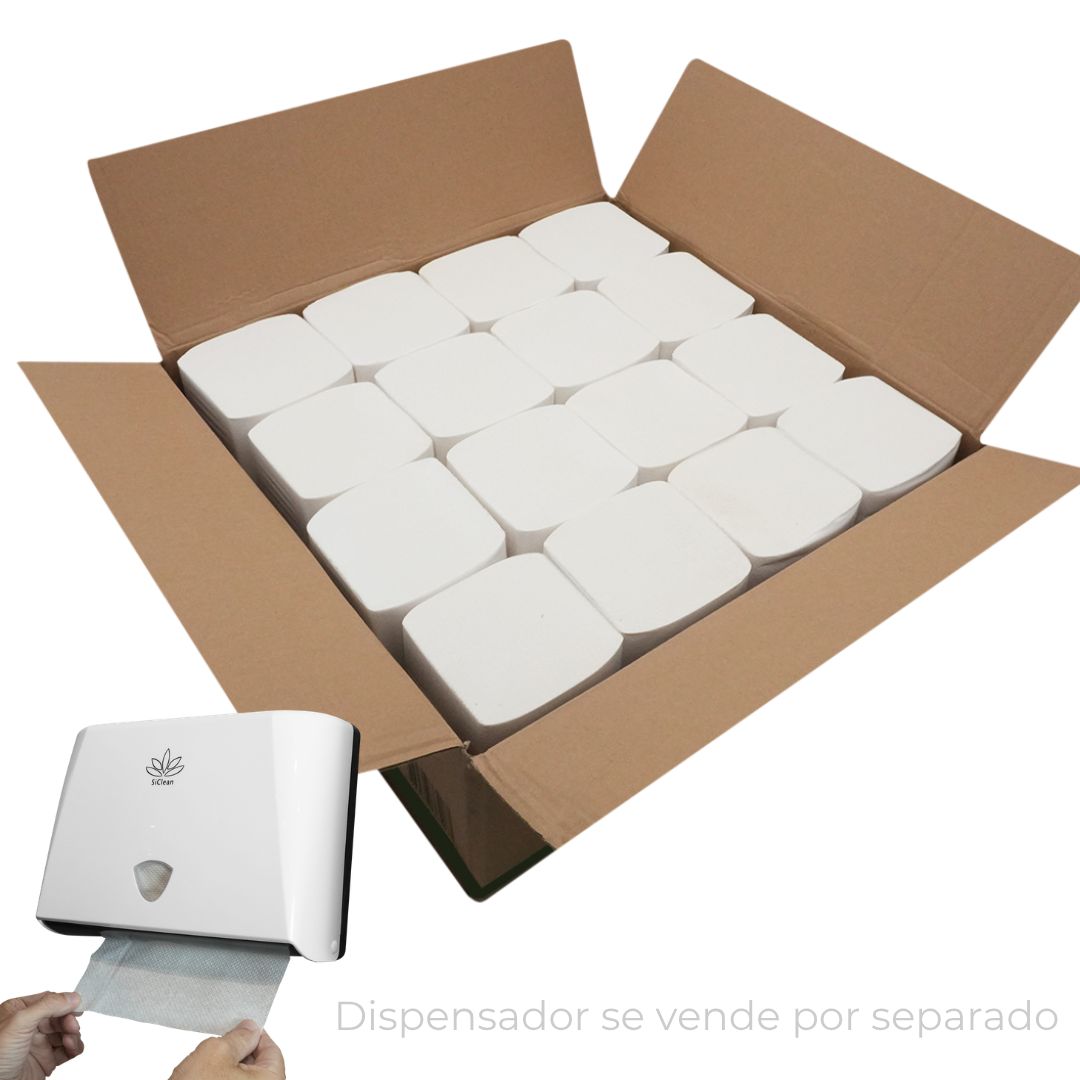 Papel Toalla Foliado 16 Pqts x 250 Hojas (4000 hojas) (1pliego) -4285-